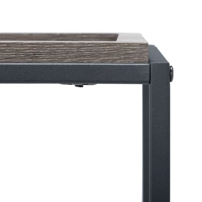 Andey Console Table - Brown/Black - Safavieh 3 Andey Console Table - Brown/Black - Safavieh