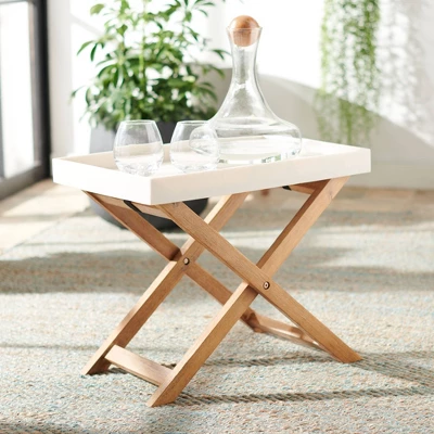 Alten Side Table - Natural/Beige - Safavieh 3 Alten Side Table - Natural/Beige - Safavieh