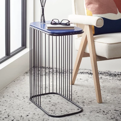 Stafford Side Table - Blue/Black - Safavieh 4 Stafford Side Table - Blue/Black - Safavieh - Image 2