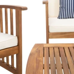 Rocklin 4pc Living Set - Natural/Beige/Navy - Safavieh -Safavieh Sales Store GUEST 9e5ee842 df63 4024 b9b9 7cefa04a90fe