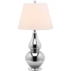 26" Cybil Double Gourd Lamp Silver (Includes CFL Light Bulb) - Safavieh -Safavieh Sales Store GUEST a26d7e85 85ca 45dc bf0f 12da9ef55d18