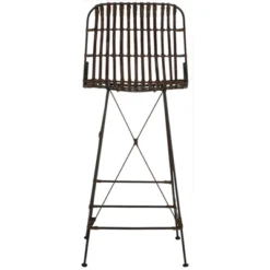 Minerva Wicker Bar Stool (Set Of 2) - Safavieh -Safavieh Sales Store GUEST a53ec0b8 107d 4964 a5c5 e4137f0eb5a0