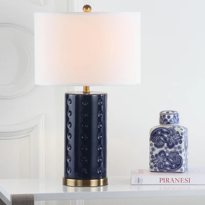 Roxanne Table Lamp (Set Of 2) - Navy - Safavieh 7 Roxanne Table Lamp (Set Of 2) - Navy - Safavieh - Image 5