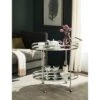 Dante Bar Cart - Silver/Mirror - Safavieh -Safavieh Sales Store GUEST ae702d8f 5a81 42c2 96dd f8292be82f6d