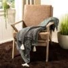 Pennie Knit Tassel Throw Blanket - Black/Natural - 50" X 60" - Safavieh -Safavieh Sales Store GUEST b02dc6ae 94b0 48e4 8033 5127955d4ca4