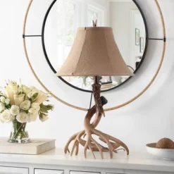 Safavieh Sales Store 25 (Set Of 2) 25.5" Sundance Faux Antler Table Lamps Brown (Includes CFL Light Bulb) - Safavieh