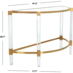 Anabelle Acrylic Console Table - Safavieh -Safavieh Sales Store GUEST b2c52cf4 5092 4ca4 a07b 58c1f06a2b83