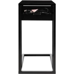 Portland Usb Side Table - Black - Safavieh -Safavieh Sales Store GUEST b51a99ae fcd0 4418 8cf1 979b4512ccf2