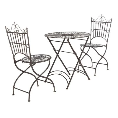 Belen 3pc Bistro Set - Black Rust - Safavieh 9 Belen 3pc Bistro Set - Black Rust - Safavieh - Image 7