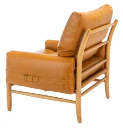 Oslo Mid Century Arm Chair - Caramel/Natural - Safavieh -Safavieh Sales Store GUEST b9edd0c1 97a2 4583 9e61 377b63f6298e