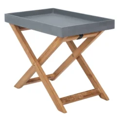 Alten Side Table - Natural/Gray - Safavieh -Safavieh Sales Store GUEST bb84162d 01c2 4ecd a74c e6662347f71c