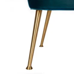 Aimee Velvet Arm Chair - Navy - Safavieh -Safavieh Sales Store GUEST bb9fbe29 5b63 477a afaa 7335a7c686a5