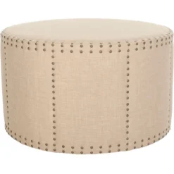 Sherri Cocktail Ottoman W/ Nail Heads - Safavieh 8 Sherri Cocktail Ottoman W/ Nail Heads - Safavieh -Safavieh Sales Store GUEST bdbcf65e f7f3 47e4 b70a 150590bb5847