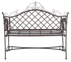 Abner Wrought Iron 45.75 Inch W Outdoor Garden Bench - Safavieh 15 Abner Wrought Iron 45.75 Inch W Outdoor Garden Bench - Safavieh -Safavieh Sales Store GUEST c1216c9a 69ee 4d91 83f3 beae743b25f0