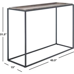 Andey Console Table - Brown/Black - Safavieh 15 Andey Console Table - Brown/Black - Safavieh -Safavieh Sales Store GUEST c24f9d77 cc74 45fd 97ab f4b74d888088