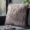 Faux Luke Peacock Pillow - Grey - 20" X 20" - Safavieh -Safavieh Sales Store GUEST c420b239 0faa 4bfe 833d 3c22e0c2c039