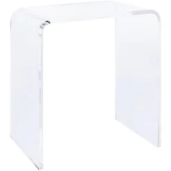 Pryor Acrylic Side Table - Clear - Safavieh -Safavieh Sales Store GUEST c72a182a 5b3a 40bb 91a3 3a7c7bda594a