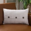 Dermi Pillow - Grey/White - 12" X 20" - Safavieh -Safavieh Sales Store GUEST cb7e71f4 44e9 4358 86d7 fac253e7521b