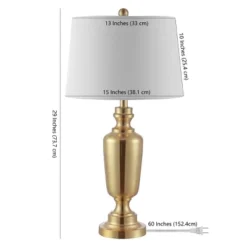 Ezra Iron Table Lamp - Brass - Safavieh -Safavieh Sales Store GUEST cc050c36 36f7 4a53 94f8 471156366f9f