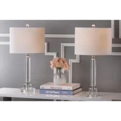 Deco Column Crystal Lamp (Set Of 2) - Safavieh -Safavieh Sales Store GUEST cdcb63f7 20aa 469f b66c 9025f14e2ccb