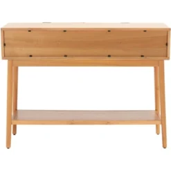 Baisley 2 Drawer Rattan Console Table - Natural - Safavieh -Safavieh Sales Store GUEST cf7897d6 c9d9 42d5 bf61 a900fedc025f