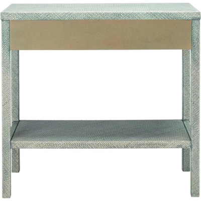 Asa 2 Drawer 1 Shelf Console Table - Turquoise/Antique Gold - Safavieh 10 Asa 2 Drawer 1 Shelf Console Table - Turquoise/Antique Gold - Safavieh - Image 8