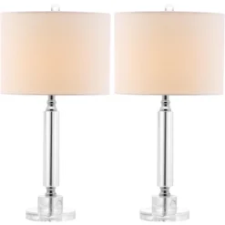Deco Column Crystal Lamp (Set Of 2) - Safavieh -Safavieh Sales Store GUEST d1861e2d ba6e 4846 a4d6 784e67c9d7a1