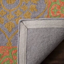 2'x3' Leaf Hooked Accent Rug Orange/Silver - Safavieh 7 2'x3' Leaf Hooked Accent Rug Orange/Silver - Safavieh -Safavieh Sales Store GUEST d48a0d9e f9bc 4fde 8e0c fbe74e88c9ab