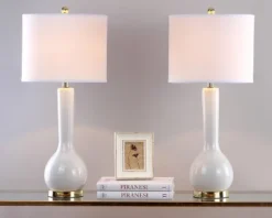 Mae Long Neck Ceramic Table Lamp (Set Of 2) - Safavieh -Safavieh Sales Store GUEST d6d16fe3 6af5 4c1b ad66 57e5bfd4125c
