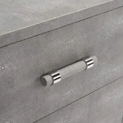 Jodie Faux Shagreen Nightstand - Grey/Silver - Safavieh -Safavieh Sales Store GUEST de74ba13 5a60 417f ac88 52565c34b16c