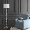 Wilhelmina Floor Lamp (Includes LED Light Bulb) Chrome - Safavieh -Safavieh Sales Store GUEST df89c8e8 e1df 4c9d 8dd8 120cfb16ed45