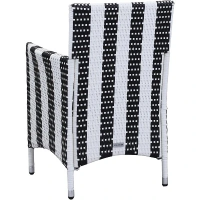 Kendrick Chair (Set Of 2) - Black/White - Safavieh 6 Kendrick Chair (Set Of 2) - Black/White - Safavieh - Image 4