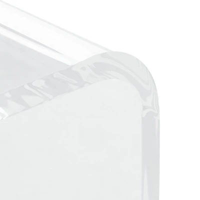 Upton Acrylic Side Table - Clear - Safavieh 3 Upton Acrylic Side Table - Clear - Safavieh