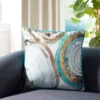 Nima Pillow - Blue/Gold - 18" X 18" - Safavieh 1 Nima Pillow - Blue/Gold - 18" X 18" - Safavieh -Safavieh Sales Store GUEST e4836ac1 0943 4e7a 8905 bc7642f6abb8