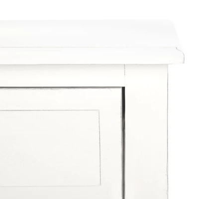 Primrose 2 Drawer Console Table - Distressed White - Safavieh 3 Primrose 2 Drawer Console Table - Distressed White - Safavieh