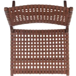 Luna Leather Woven Accent Chair - Safavieh -Safavieh Sales Store GUEST ec49d6ad 954d 4090 b083 b6ef13697348