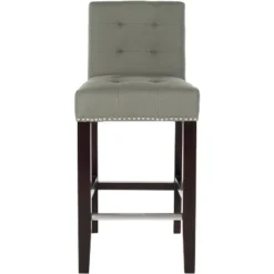 Thompson 23.9" Counter Stool W/ Silver Nail Heads - Safavieh -Safavieh Sales Store GUEST f14fcbab 4fc6 431c 988d 9d02c4985ba5