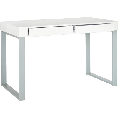 Barton Desk - White/Grey - Safavieh 4 Barton Desk - White/Grey - Safavieh - Image 2