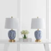 Set Of 2 Kalel Table Lamps Blue/White (Includes LED Light Bulb) - Safavieh -Safavieh Sales Store GUEST f5bb586e 9035 4906 99bf 747702916cd5