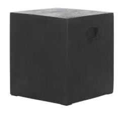Cube Indoor/Outdoor Modern Concrete Accent Table - Black - Safavieh -Safavieh Sales Store GUEST f5cced78 3a1b 4c61 8a54 8f0e68feb8ce