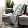 Janan Knit Throw Blanket - Dark Grey/Natural - 50" X 60" - Safavieh 2 Janan Knit Throw Blanket - Dark Grey/Natural - 50" X 60" - Safavieh -Safavieh Sales Store GUEST f6bfd6a9 0e6c 4e40 835a 68067a8393f5