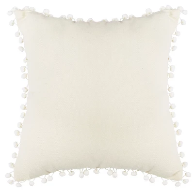 Valencia Pillow - Taupe/Beige - 16" X 16" - Safavieh 6 Valencia Pillow - Taupe/Beige - 16" X 16" - Safavieh - Image 4