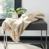 Peppin Metallic Throw Blanket - Natural/Gold - 50" X 70" - Safavieh -Safavieh Sales Store GUEST f7f3bccb 7482 411c a182 363784d0f2a4