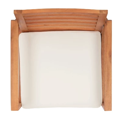 5pc Venly Dining Set Natural/Beige - Safavieh 7 5pc Venly Dining Set Natural/Beige - Safavieh - Image 5