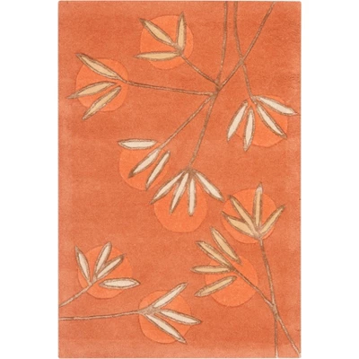 Telford Floral Tufted Rug Orange - Safavieh 7 Telford Floral Tufted Rug Orange - Safavieh - Image 5