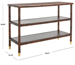 Tudor 2 Shelf Console Table - Dark Brown/Gold - Safavieh 15 Tudor 2 Shelf Console Table - Dark Brown/Gold - Safavieh -Safavieh Sales Store GUEST fa3c385d ce99 4704 9147 f555629c6796