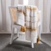 Polli Throw Blanket - Mustard Yellow/Beige - 50" X 60" - Safavieh -Safavieh Sales Store GUEST fac088f2 a764 4bd3 b5cc 2e32495070ff
