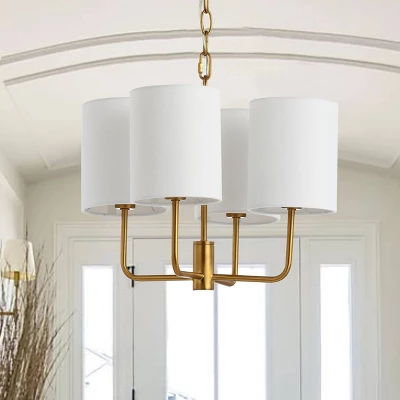 Elias Chandelier Brass/Gold - Safavieh 4 Elias Chandelier Brass/Gold - Safavieh - Image 2
