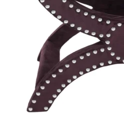 Mystic Ottoman Silver Nail Heads - Plum - Safavieh -Safavieh Sales Store GUEST fd9a5460 266b 4ce5 9566 784c550494c0